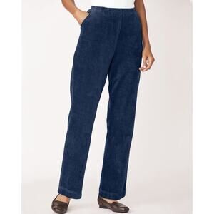 NWT Knit Courdoroy Elastic Waist Pants American Sweetheart Blair Sz 14 Petite